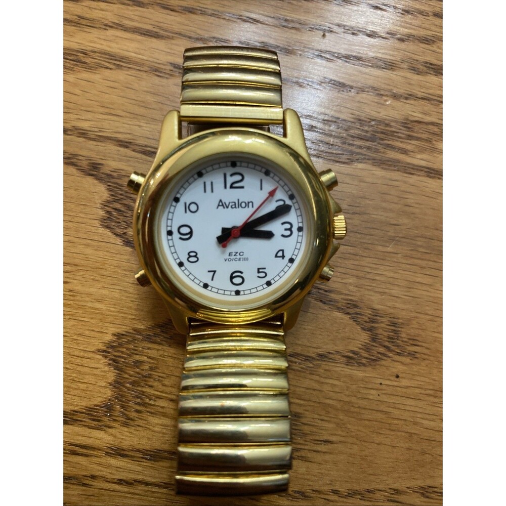 Avalon EZC Vintage Talking Voice Quartz Analog Watch For Vision Impaired Working